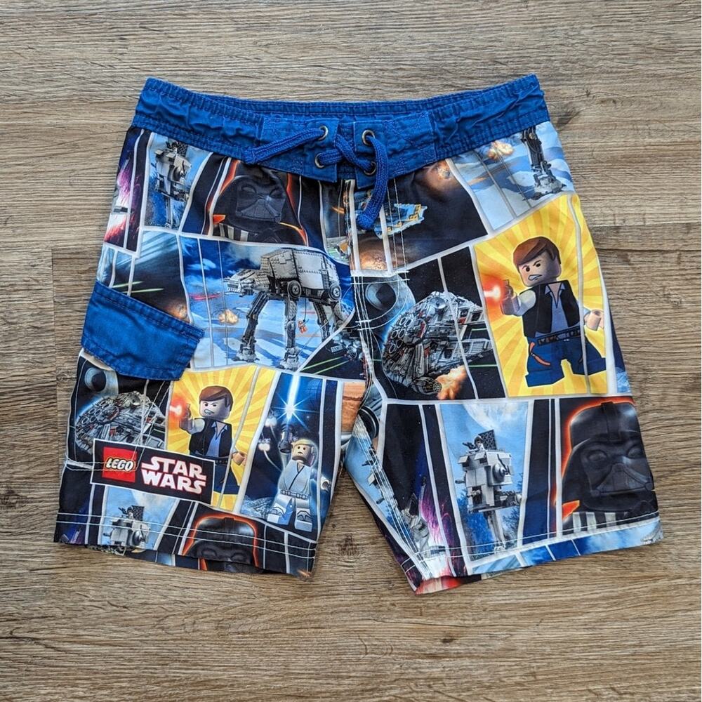 Star Wars Legos Swim Trunks Boys Size 4